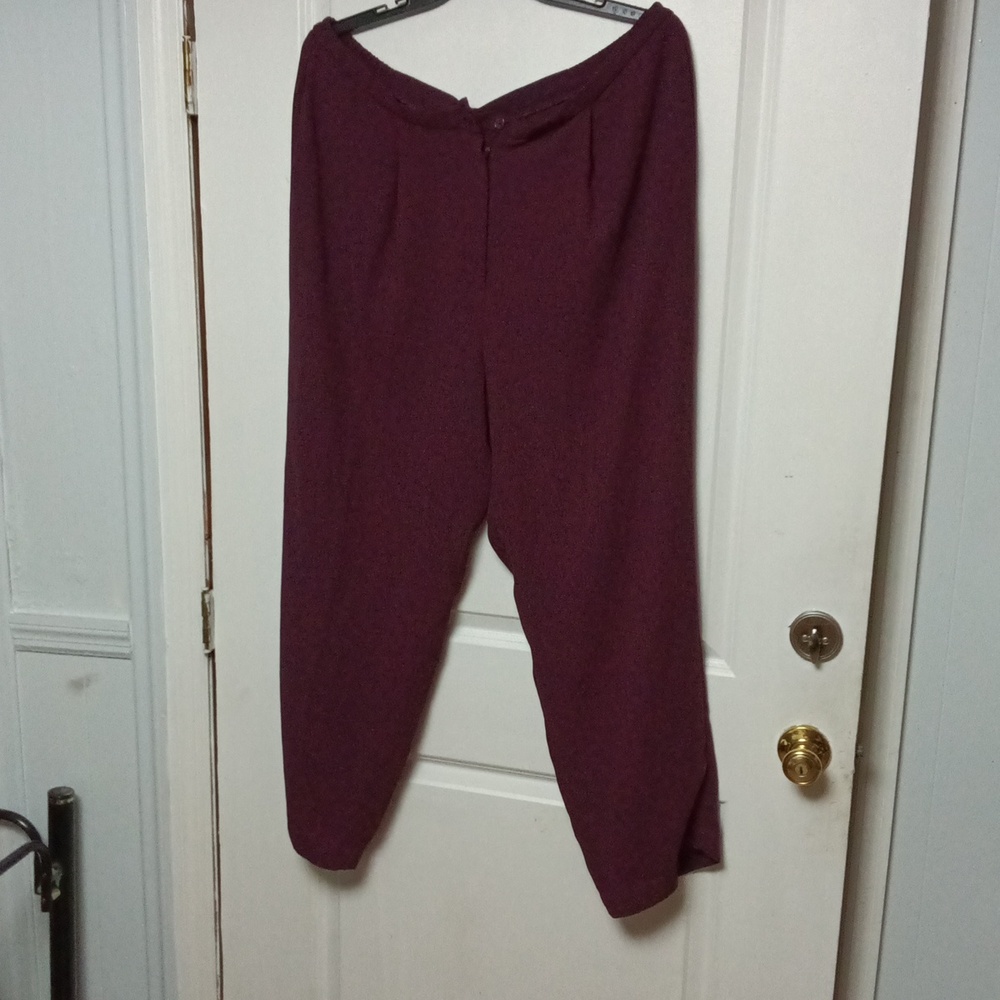 Laura Scott Deep Burgundy Women's Trousers